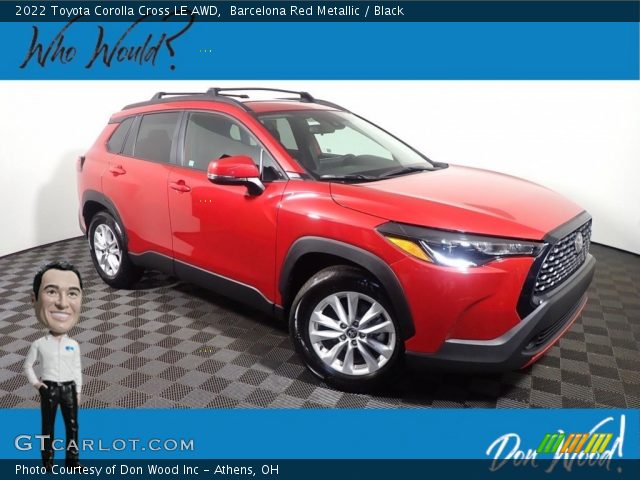 2022 Toyota Corolla Cross LE AWD in Barcelona Red Metallic