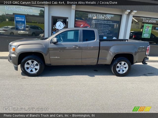 2015 GMC Canyon SLE Extended Cab 4x4 in Bronze Alloy Metallic