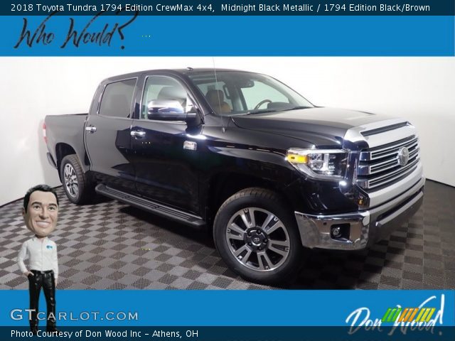 2018 Toyota Tundra 1794 Edition CrewMax 4x4 in Midnight Black Metallic