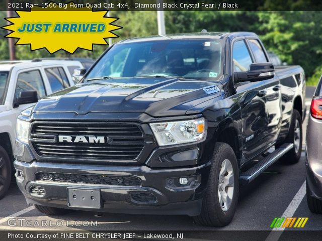 2021 Ram 1500 Big Horn Quad Cab 4x4 in Diamond Black Crystal Pearl