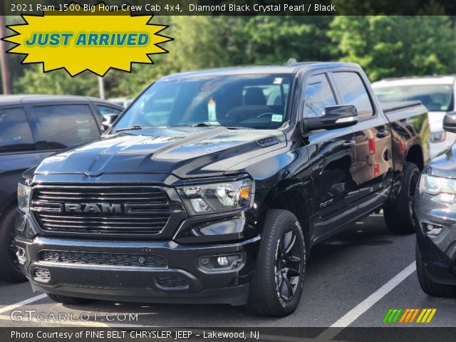 2021 Ram 1500 Big Horn Crew Cab 4x4 in Diamond Black Crystal Pearl