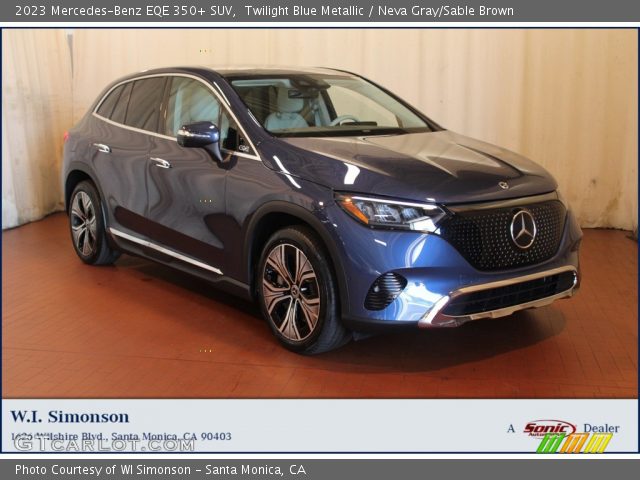 2023 Mercedes-Benz EQE 350+ SUV in Twilight Blue Metallic