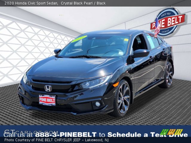 2020 Honda Civic Sport Sedan in Crystal Black Pearl