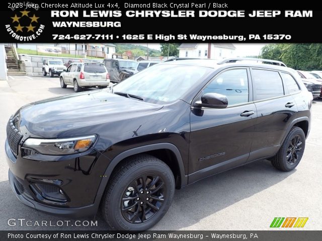 2023 Jeep Cherokee Altitude Lux 4x4 in Diamond Black Crystal Pearl