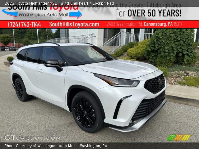 2023 Toyota Highlander XSE in Wind Chill Pearl