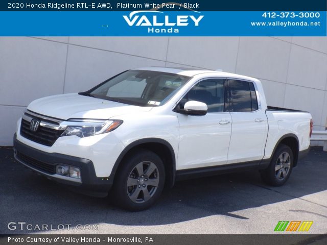 2020 Honda Ridgeline RTL-E AWD in Platinum White Pearl