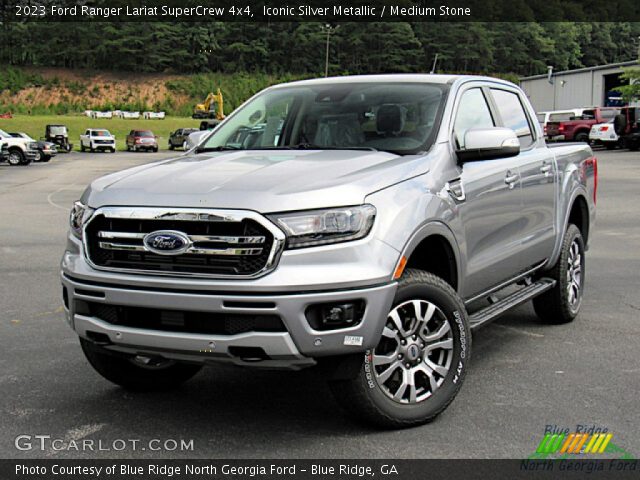 2023 Ford Ranger Lariat SuperCrew 4x4 in Iconic Silver Metallic