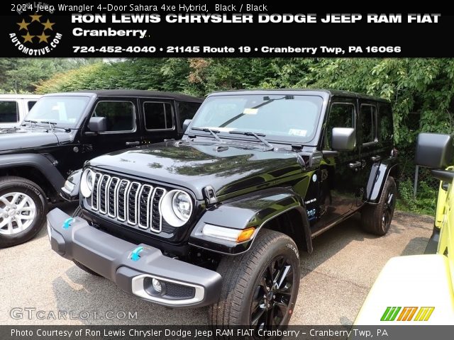 2024 Jeep Wrangler 4-Door Sahara 4xe Hybrid in Black