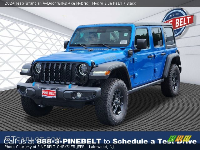 2024 Jeep Wrangler 4-Door Willys 4xe Hybrid in Hydro Blue Pearl
