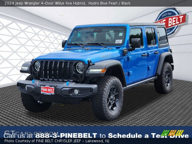 2024 Jeep Wrangler 4-Door Willys 4xe Hybrid in Hydro Blue Pearl