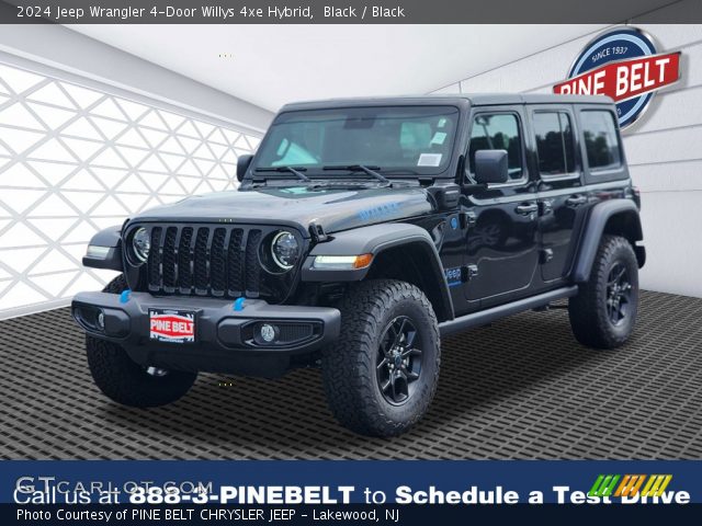 2024 Jeep Wrangler 4-Door Willys 4xe Hybrid in Black