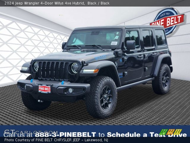 2024 Jeep Wrangler 4-Door Willys 4xe Hybrid in Black