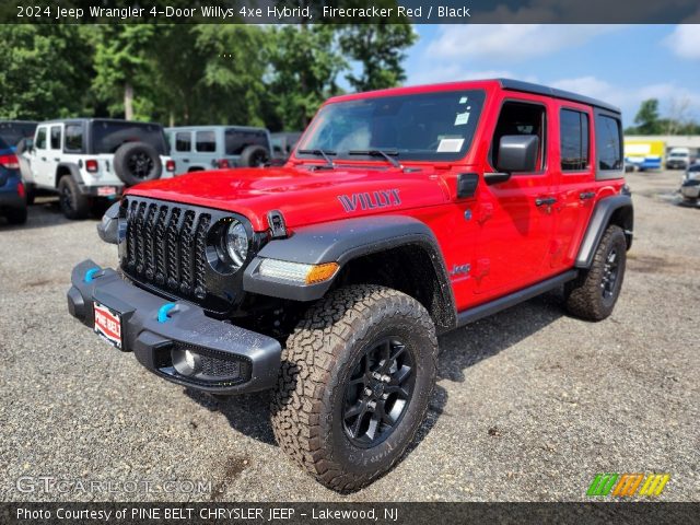 2024 Jeep Wrangler 4-Door Willys 4xe Hybrid in Firecracker Red