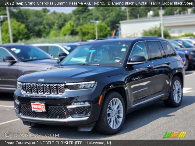 2022 Jeep Grand Cherokee Summit Reserve 4XE Hybrid in Diamond Black Crystal Pearl