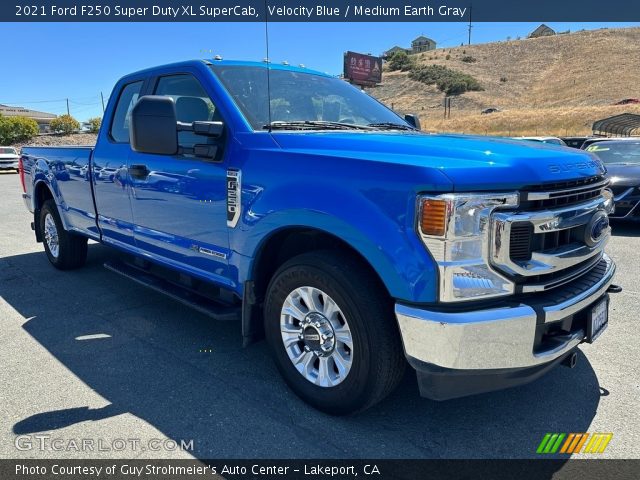 2021 Ford F250 Super Duty XL SuperCab in Velocity Blue