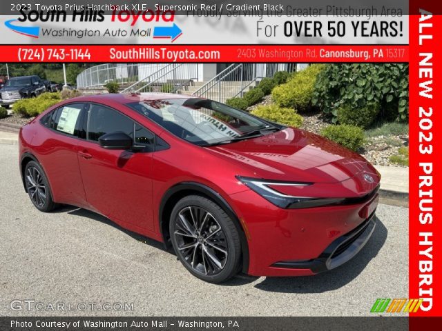 2023 Toyota Prius Hatchback XLE in Supersonic Red