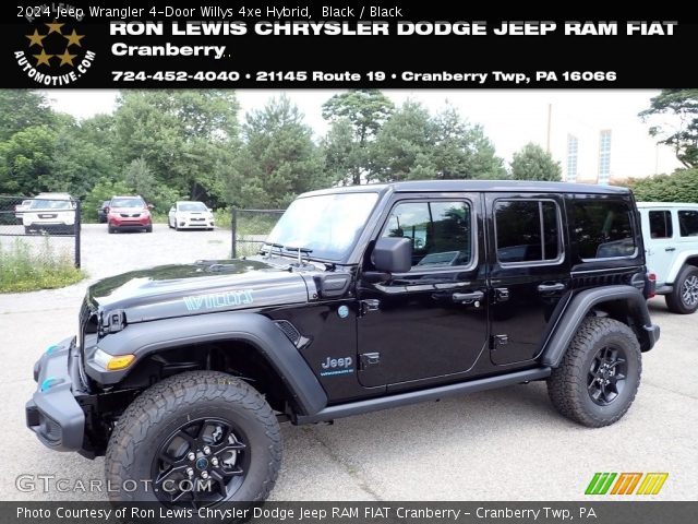 2024 Jeep Wrangler 4-Door Willys 4xe Hybrid in Black