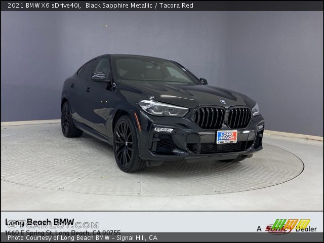 2021 BMW X6 sDrive40i in Black Sapphire Metallic