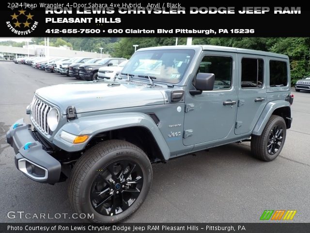 2024 Jeep Wrangler 4-Door Sahara 4xe Hybrid in Anvil