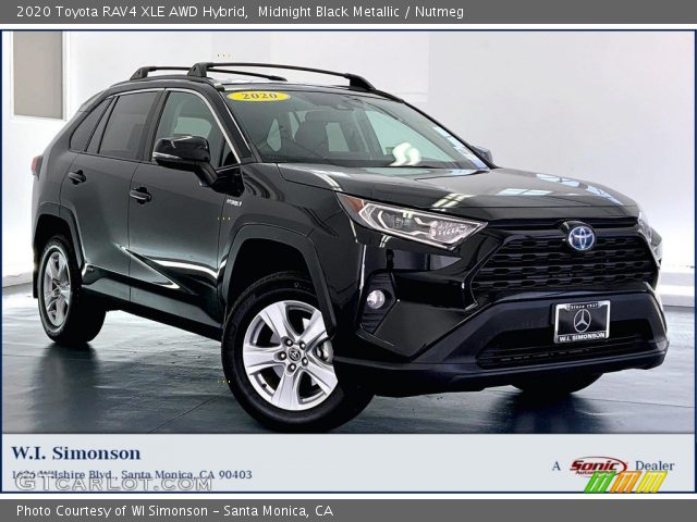 2020 Toyota RAV4 XLE AWD Hybrid in Midnight Black Metallic