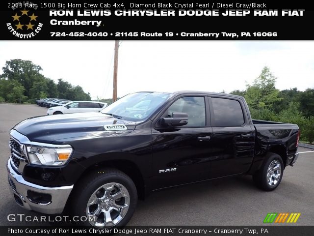 2023 Ram 1500 Big Horn Crew Cab 4x4 in Diamond Black Crystal Pearl