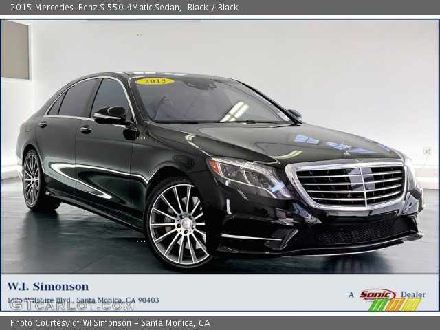 2015 Mercedes-Benz S 550 4Matic Sedan in Black
