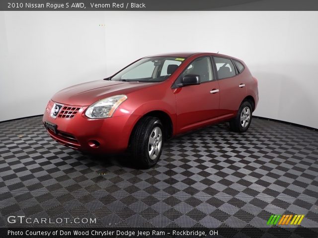 2010 Nissan Rogue S AWD in Venom Red