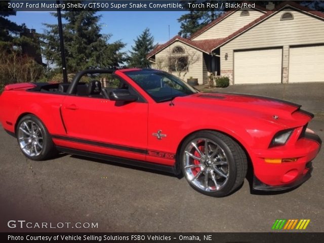 2007 Ford Mustang Shelby GT500 Super Snake Convertible in Torch Red