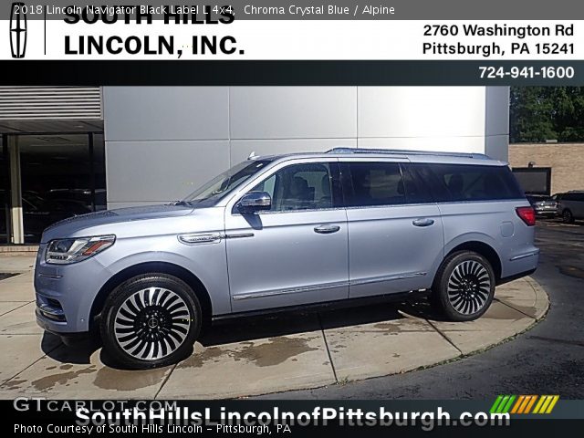 2018 Lincoln Navigator Black Label L 4x4 in Chroma Crystal Blue
