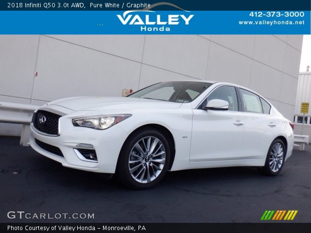 2018 Infiniti Q50 3.0t AWD in Pure White
