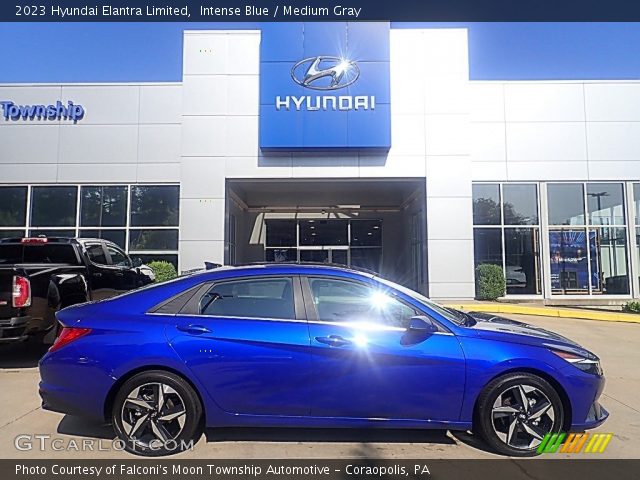 2023 Hyundai Elantra Limited in Intense Blue