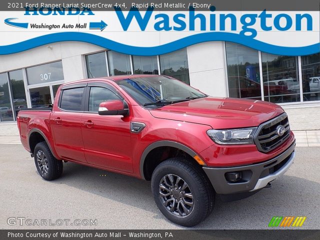 2021 Ford Ranger Lariat SuperCrew 4x4 in Rapid Red Metallic