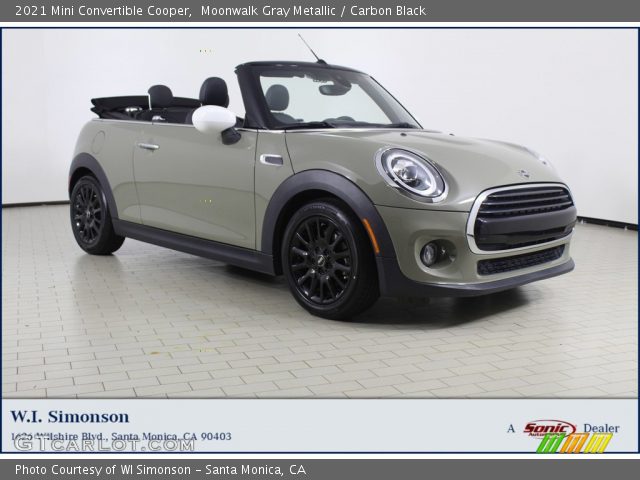 2021 Mini Convertible Cooper in Moonwalk Gray Metallic