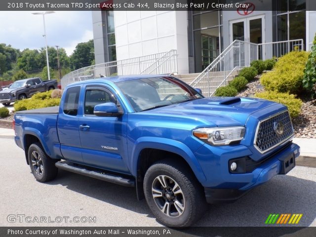 2018 Toyota Tacoma TRD Sport Access Cab 4x4 in Blazing Blue Pearl