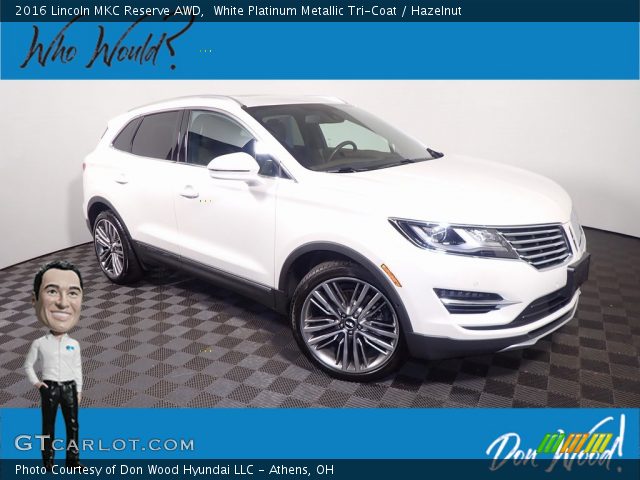 2016 Lincoln MKC Reserve AWD in White Platinum Metallic Tri-Coat