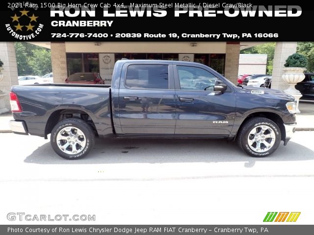 2021 Ram 1500 Big Horn Crew Cab 4x4 in Maximum Steel Metallic