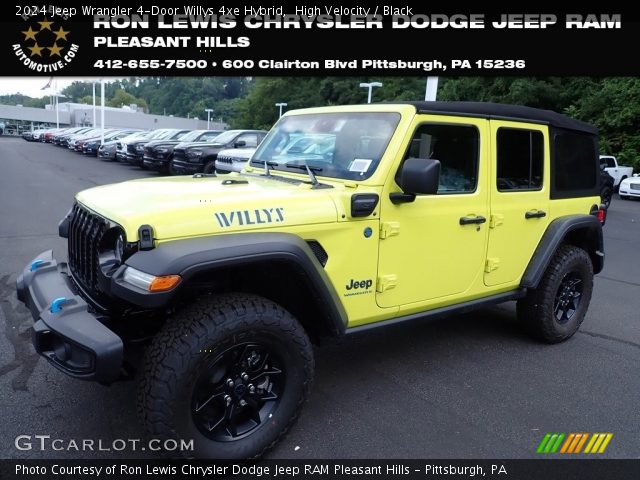 2024 Jeep Wrangler 4-Door Willys 4xe Hybrid in High Velocity