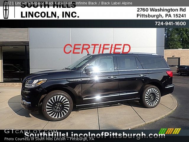 2021 Lincoln Navigator Black Label 4x4 in Infinite Black