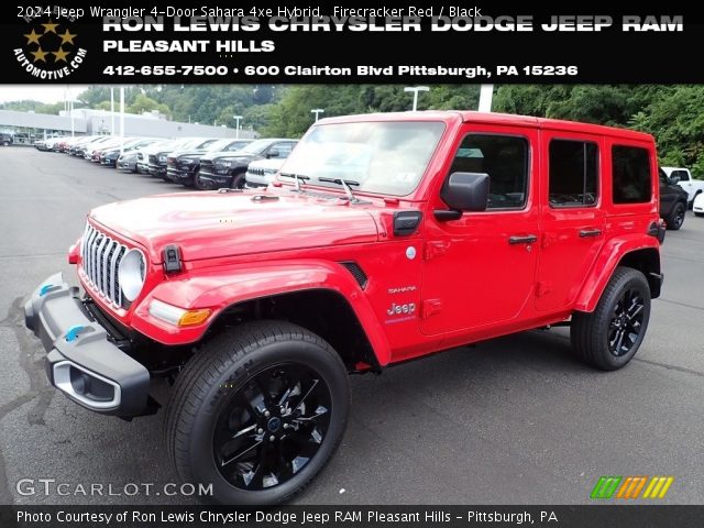 2024 Jeep Wrangler 4-Door Sahara 4xe Hybrid in Firecracker Red