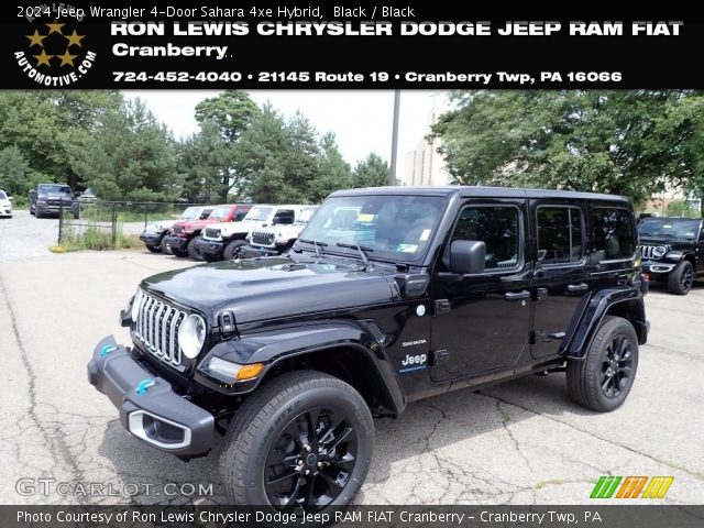 2024 Jeep Wrangler 4-Door Sahara 4xe Hybrid in Black