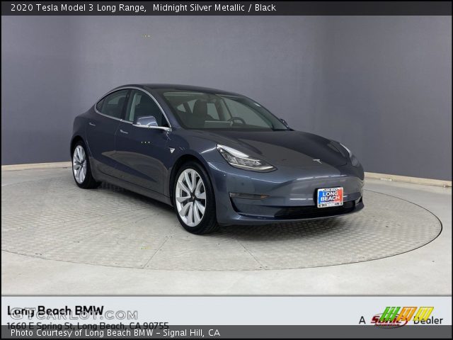 2020 Tesla Model 3 Long Range in Midnight Silver Metallic