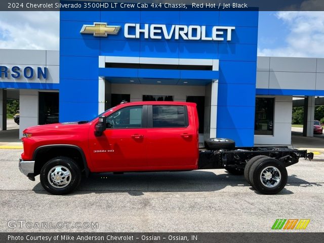 2024 Chevrolet Silverado 3500HD LT Crew Cab 4x4 Chassis in Red Hot