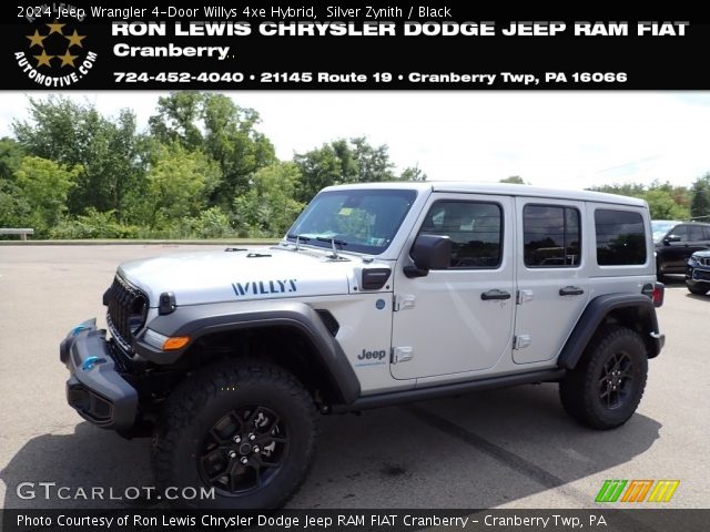 2024 Jeep Wrangler 4-Door Willys 4xe Hybrid in Silver Zynith