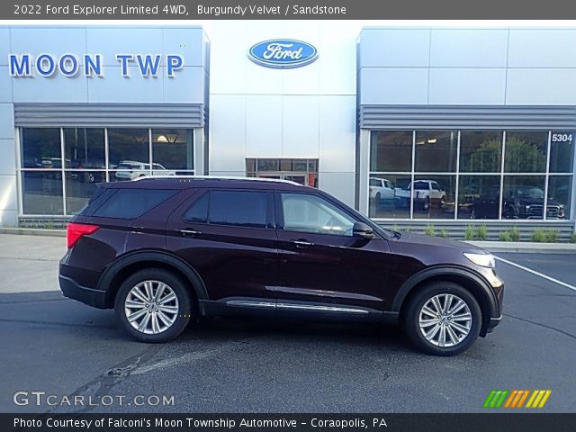 2022 Ford Explorer Limited 4WD in Burgundy Velvet