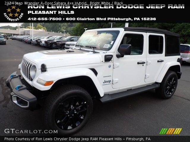 2024 Jeep Wrangler 4-Door Sahara 4xe Hybrid in Bright White