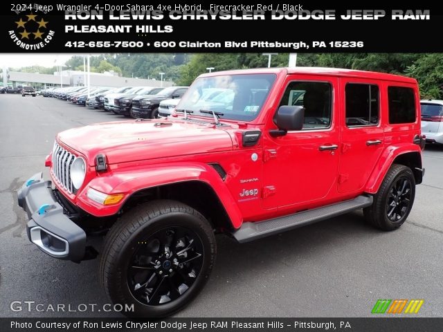 2024 Jeep Wrangler 4-Door Sahara 4xe Hybrid in Firecracker Red