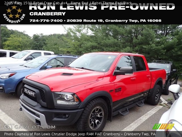 2015 Ram 1500 Rebel Crew Cab 4x4 in Flame Red