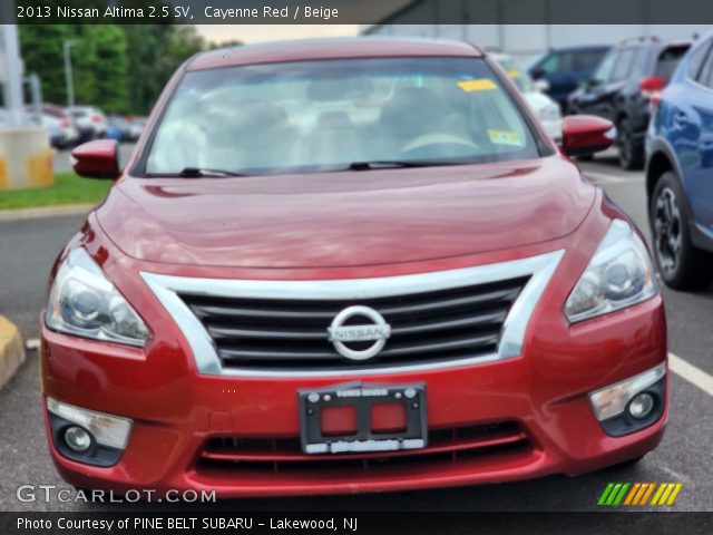 2013 Nissan Altima 2.5 SV in Cayenne Red
