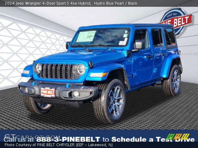 2024 Jeep Wrangler 4-Door Sport S 4xe Hybrid in Hydro Blue Pearl