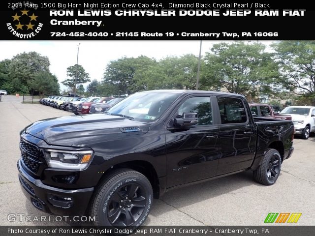 2023 Ram 1500 Big Horn Night Edition Crew Cab 4x4 in Diamond Black Crystal Pearl